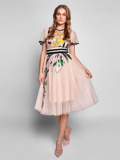 Taylor Sequin Midi Dress