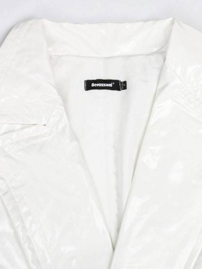 Trevor Leather Trench Coat