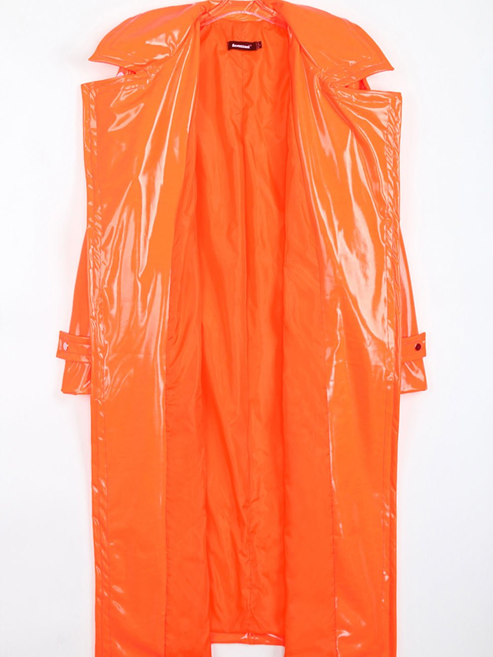 Trevor Leather Trench Coat