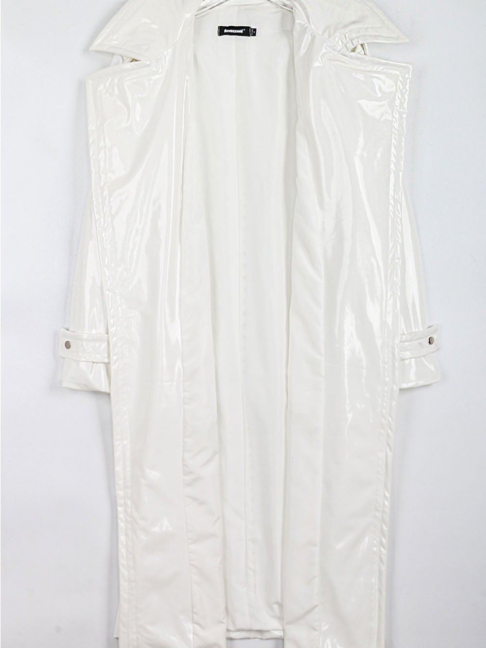 Trevor Leather Trench Coat