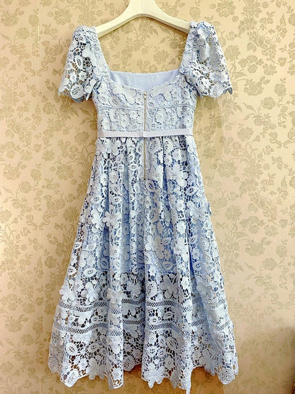 Tyan Hollow Out Midi Dress