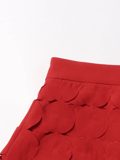 Valerie Hollow Out Tassel Skirt