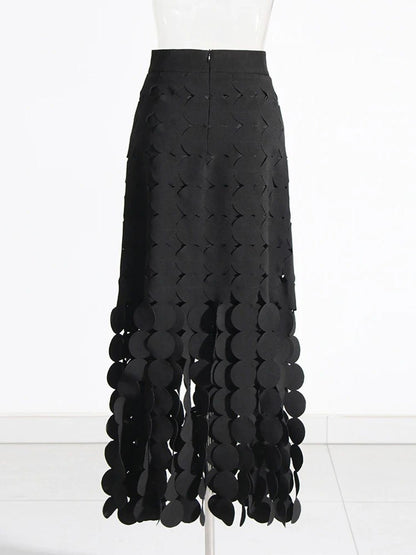 Valerie Hollow Out Tassel Skirt