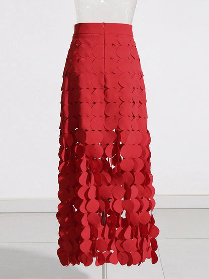 Valerie Hollow Out Tassel Skirt