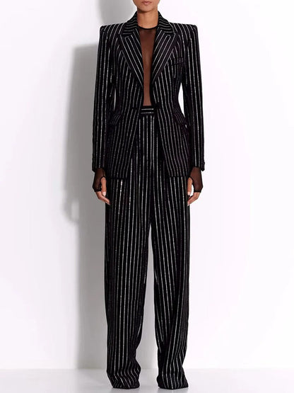 Vera Diamond Blazer & Pant Set
