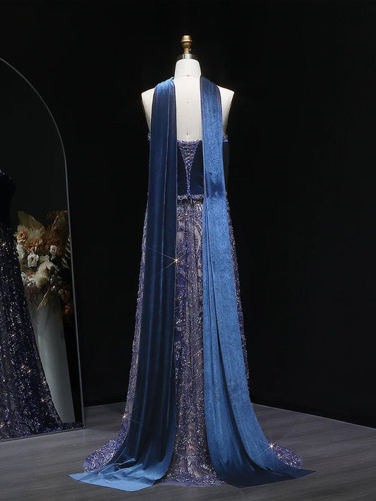 Viviana Velvet Sequin Gown