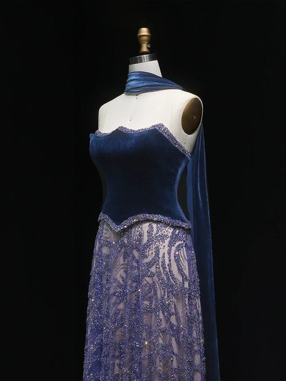 Viviana Velvet Sequin Gown