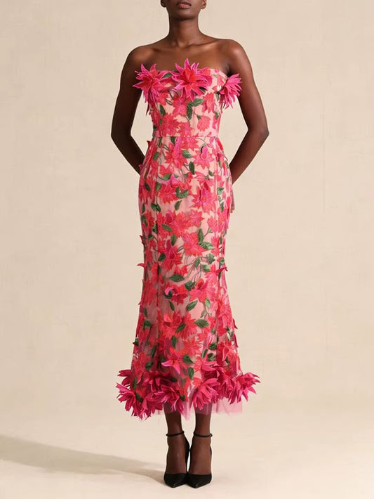 Vivienne Floral Corset Gown