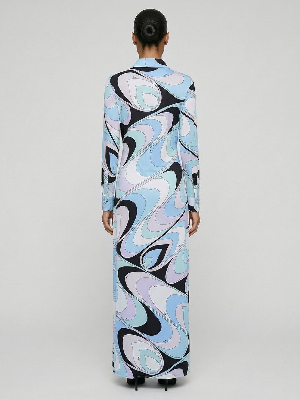 Vivienne Sky Swirl Maxi Dress