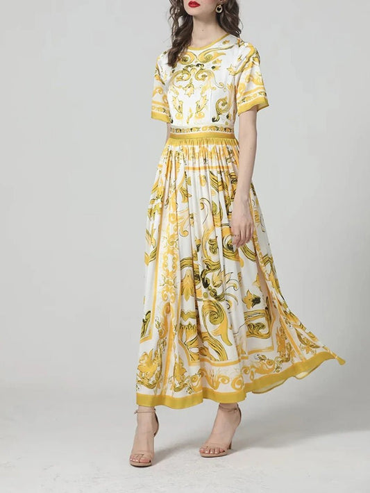 Wesley Floral Big Swing Maxi Dress