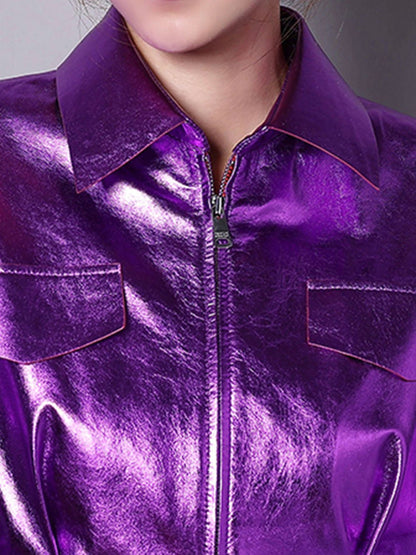 Zaid Leather Trench Coat