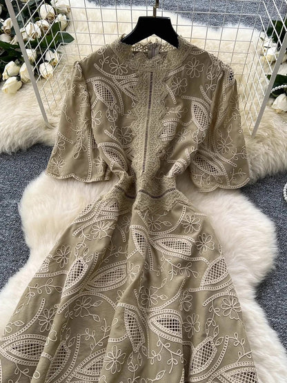 Zoey Hollow Out Midi Dress