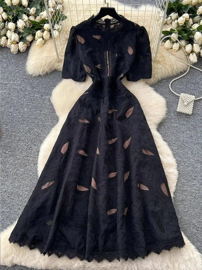 Zoey Hollow Out Midi Dress