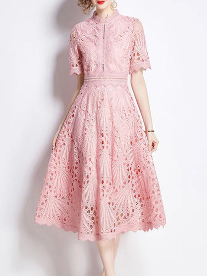 Zynab Hollow Out Midi Dress