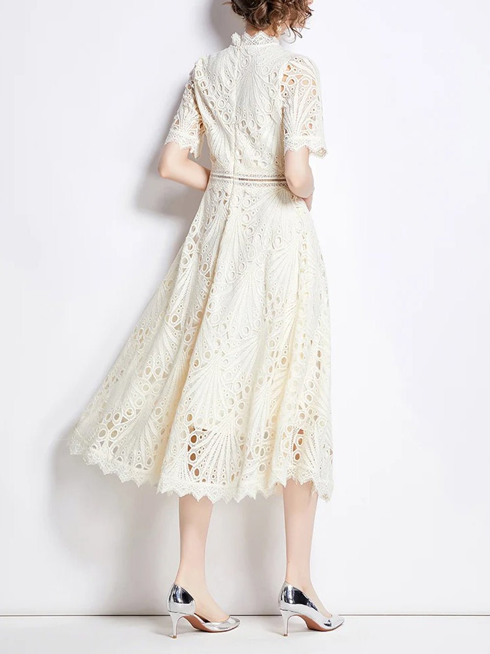 Zynab Hollow Out Midi Dress