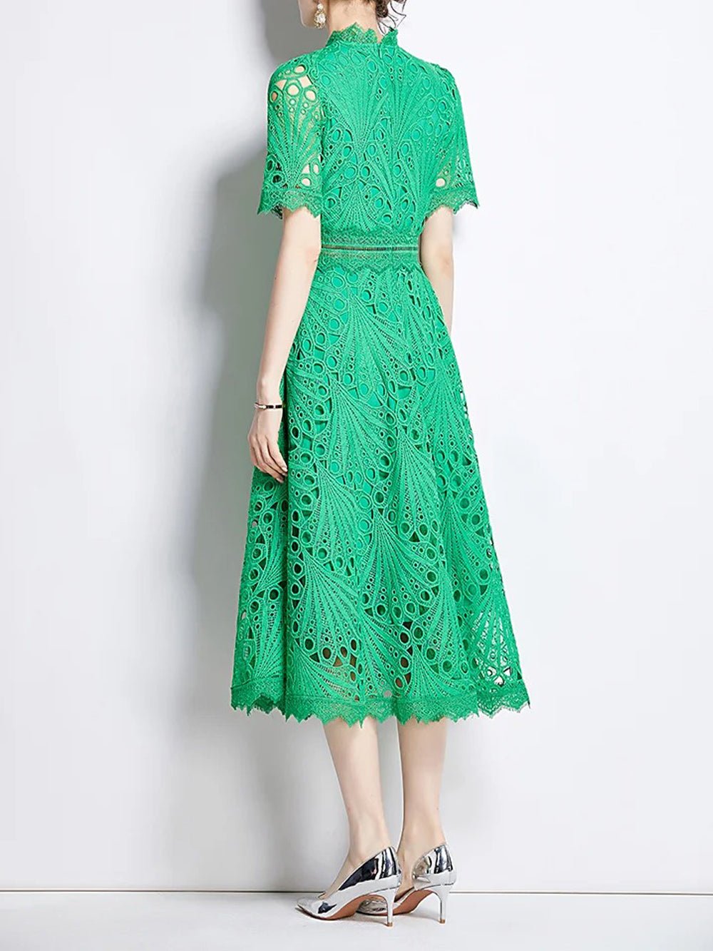 Zynab Hollow Out Midi Dress