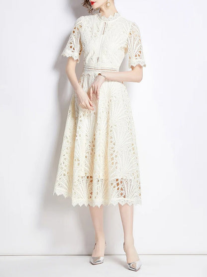 Zynab Hollow Out Midi Dress