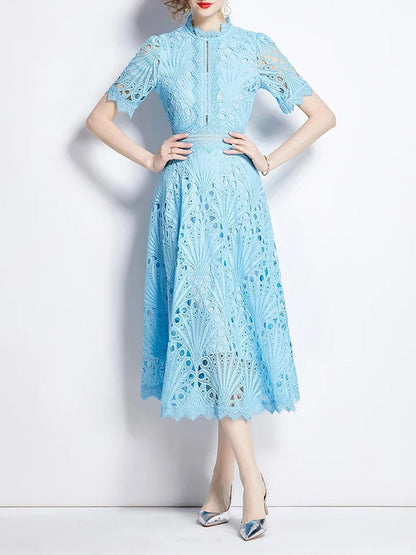 Zynab Hollow Out Midi Dress