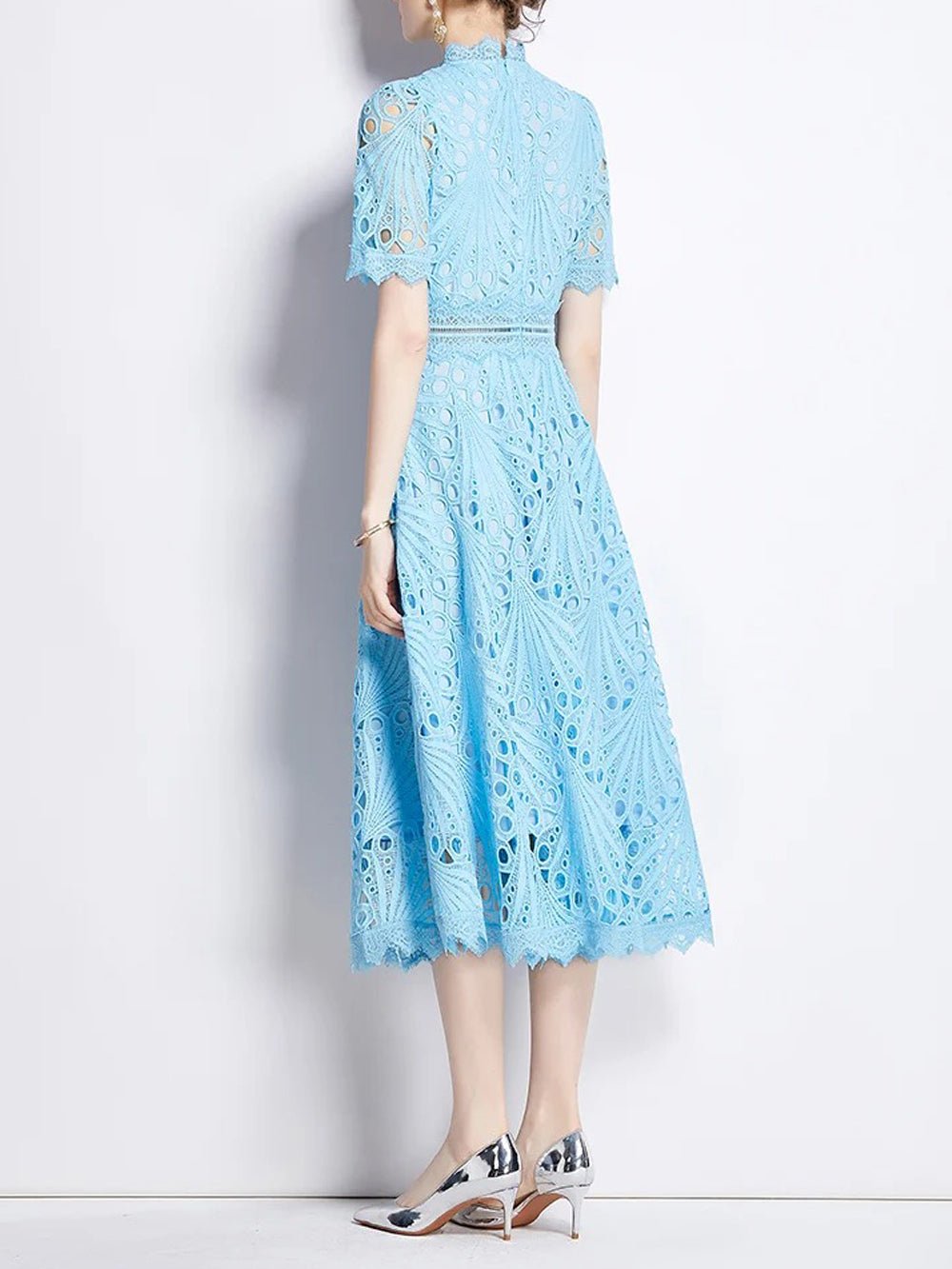 Zynab Hollow Out Midi Dress
